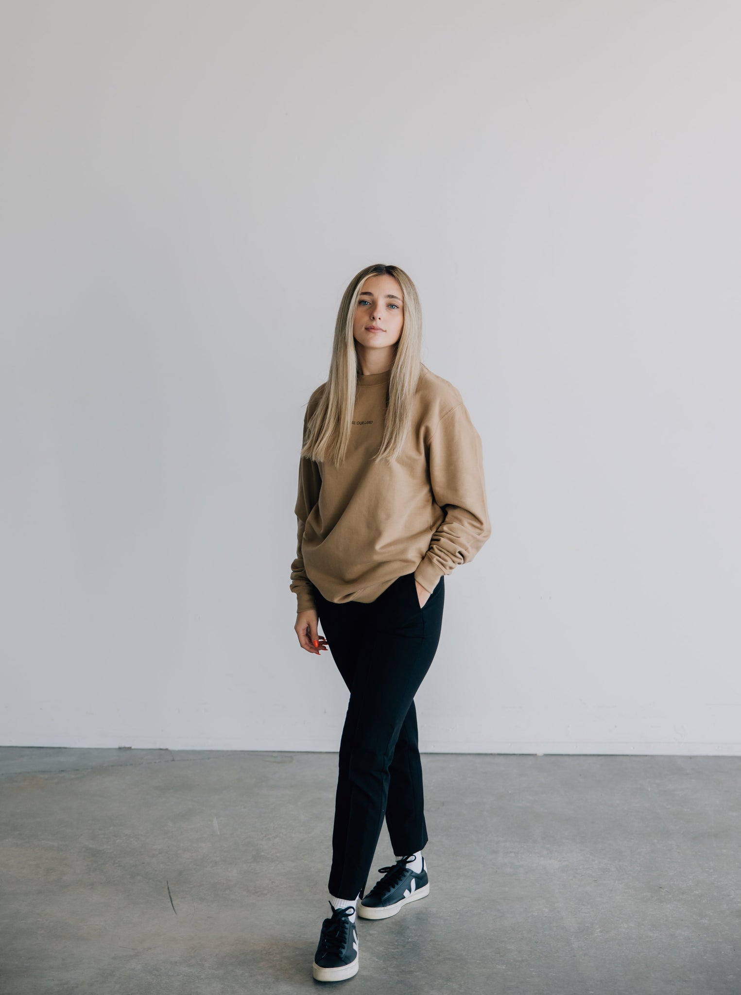 Neutral Christian Clothing Apparel Brand Crewneck Outfit
