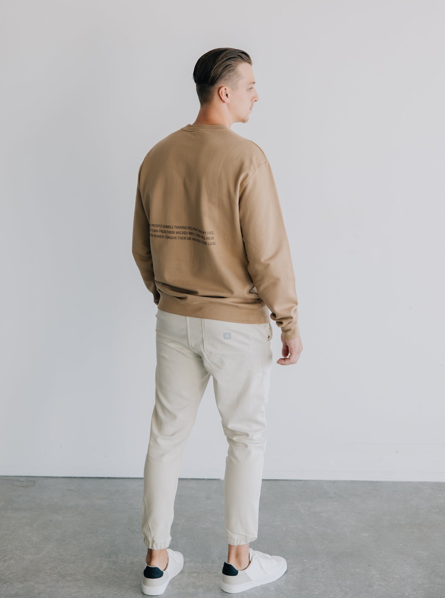 Neutral Christian Clothing Apparel Brand Crewneck Outfit