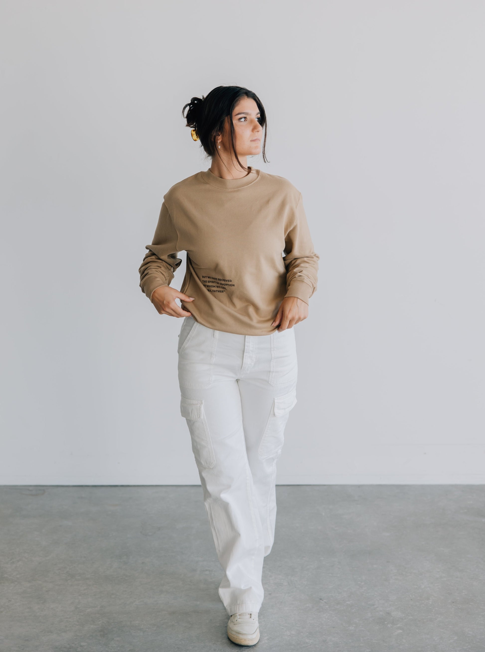 Neutral Christian Clothing Apparel Brand Crewneck Outfit